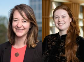 Jillian Baker, MPH, BA (left) and Lauren MacConnachie, MS (right)